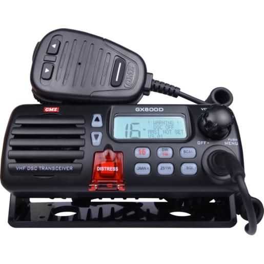 GME VHF Marine Radio with DSC Black