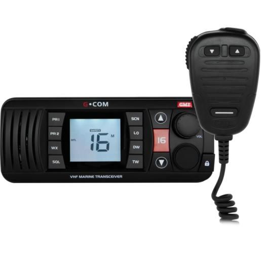 GME VHF Marine Radio Black