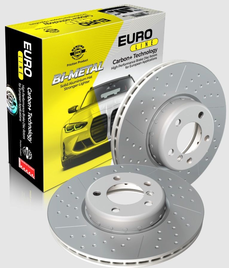 Bremtec BDR90144ELHB Euro-Line Bi-Metal Disc Brake Rotor Pair