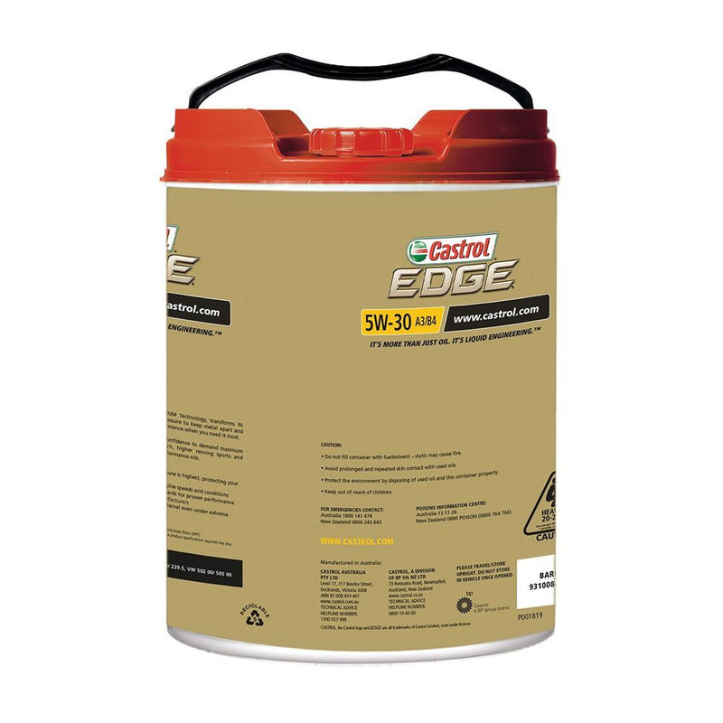 Castrol EDGE 5W30 A3/B4 Engine Oil 20L 3421198