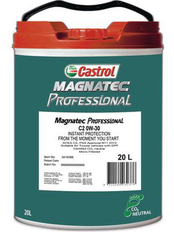 Castrol Magnatec Professional Engine Oil 0W30 C2 20L 3416386