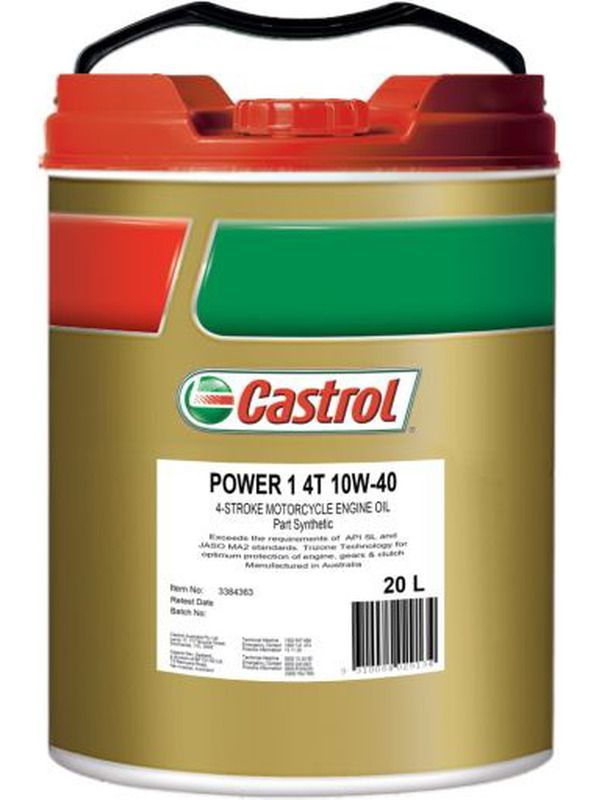 Castrol Power1 4T 4 Stroke Engine Oil 10W40 20L 3384363