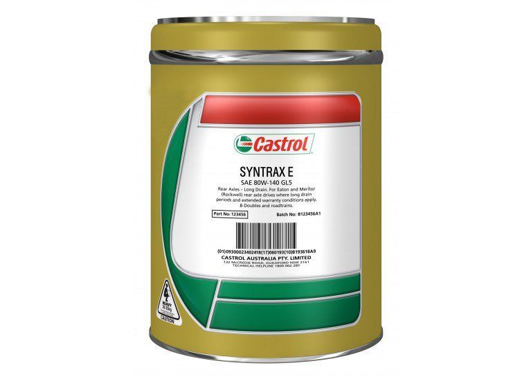 Castrol Syntrax E 75W90 Rear Axle Oil 20L 4100924