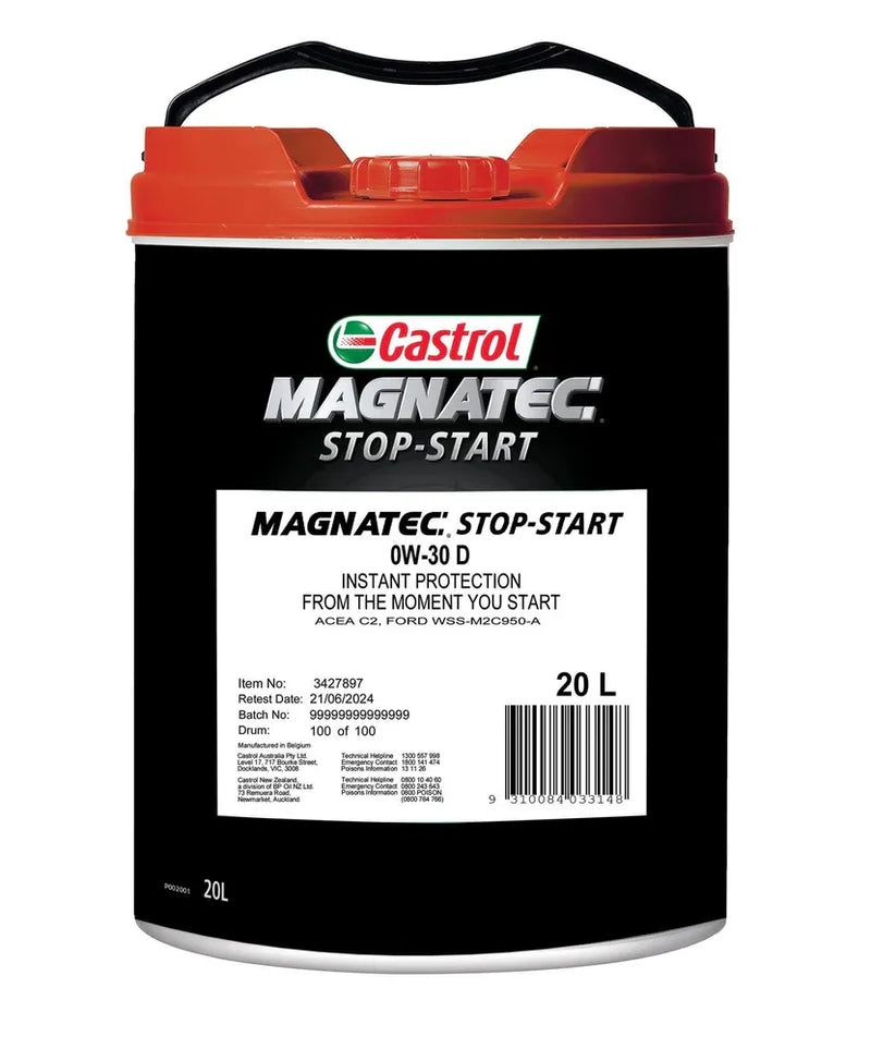 Castrol Magnatec StopStart D Engine Oil 0W30 20L 3427897