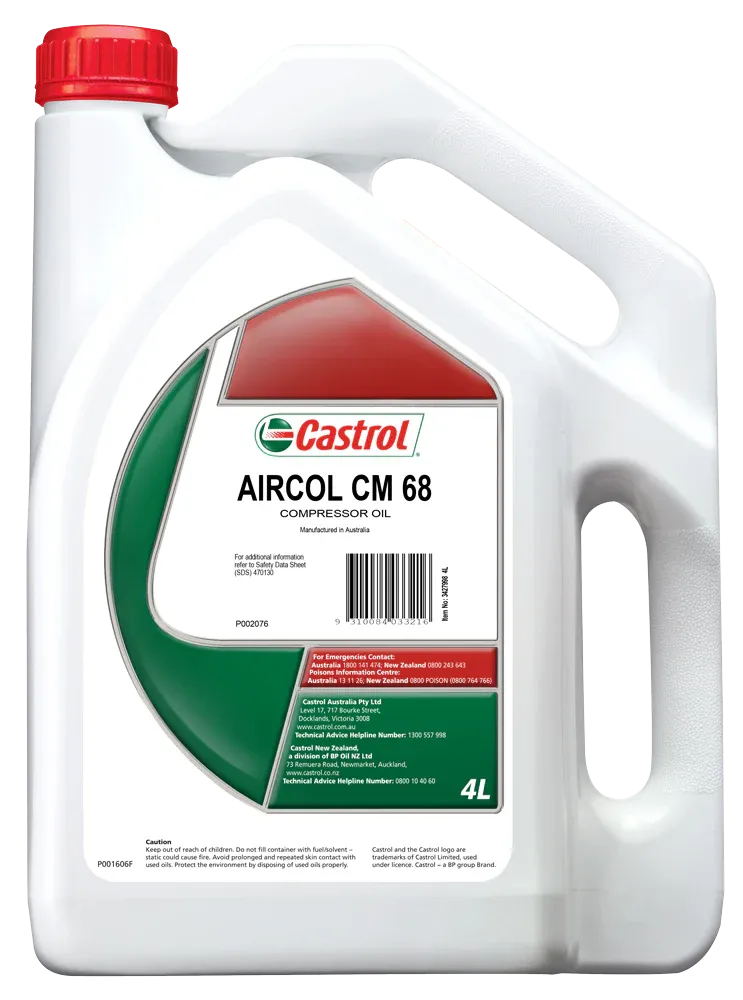 Castrol Aircol CM 68 Compressor Oil 4L 3427998