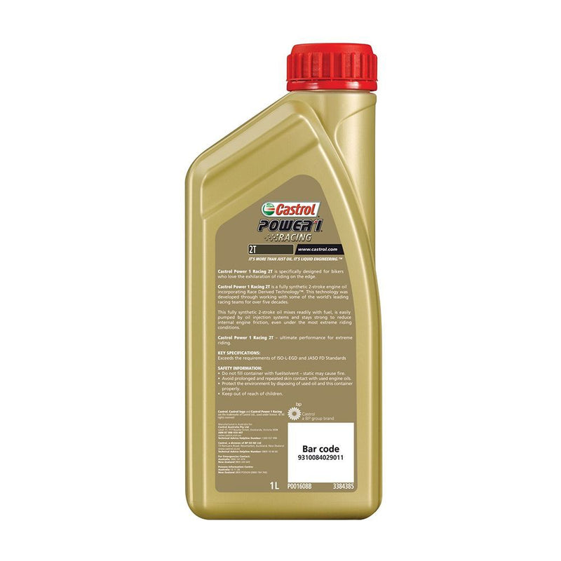 Castrol Power 1 Racing 2T Motorcycle Engine Oil 1L 3384385