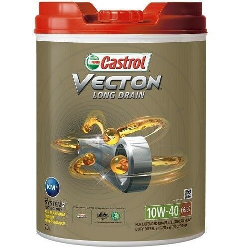 Castrol Vecton Long Drain 10W-40 E6/E9 Oil 20L 3415494