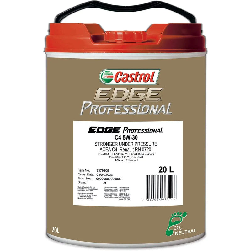 Castrol EDGE Professional Engine Oil 5W30 C4 20L 3379809