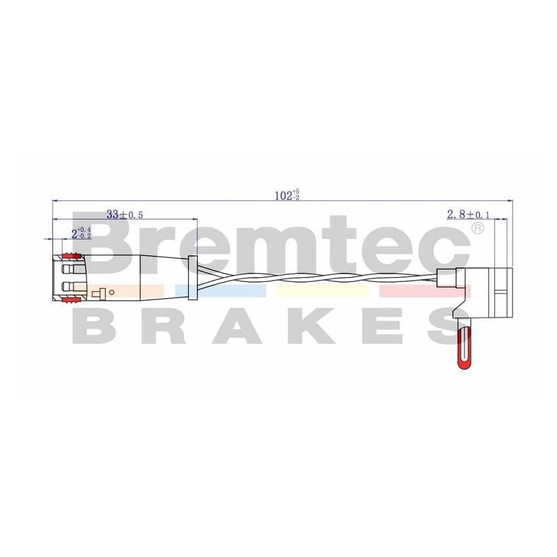 Bremtec BTS73 Euro-Line Brake Wear Sensor