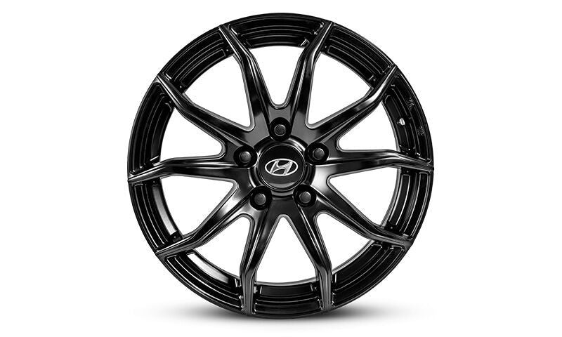 17" Gunsan satin black single alloy wheel