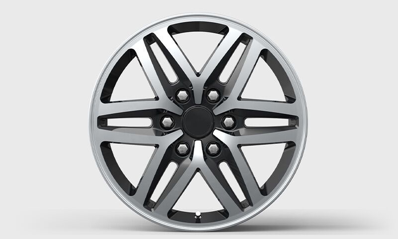 18" Pohang single alloy wheel | gloss black / machined face