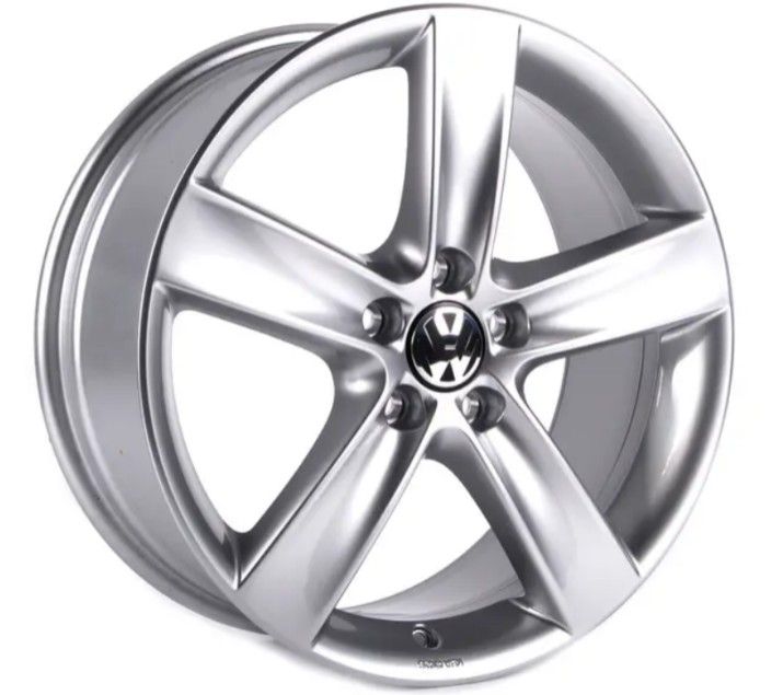 Alloy Wheel, 18 x 7.5, Topas, Silver(Rear axle camber has to be set to -1 45 to provide sufficient wheel clearance)