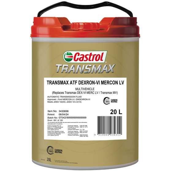 Castrol Transmax ATF Dex/Merc LV Multivehicle 20L