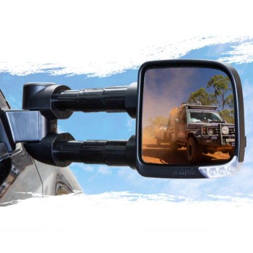 Clearview Compact Towing Mirrors suit LX570 (BK)