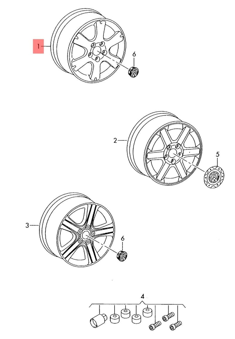 Alloy Wheel "Corvara" 6.5J x 16"