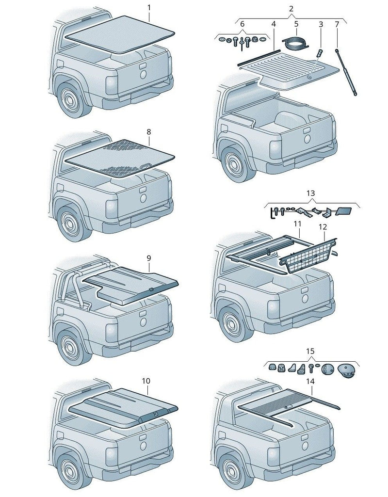 Volkswagen Roll Cover Adaptor Kit 2H7061961K