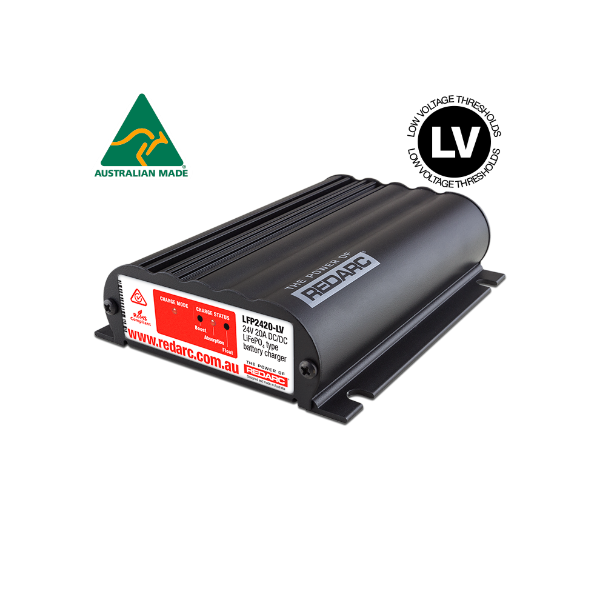 REDARC 24V 20A In-Vehicle LiFePO4 Battery Charger (Low Voltage)