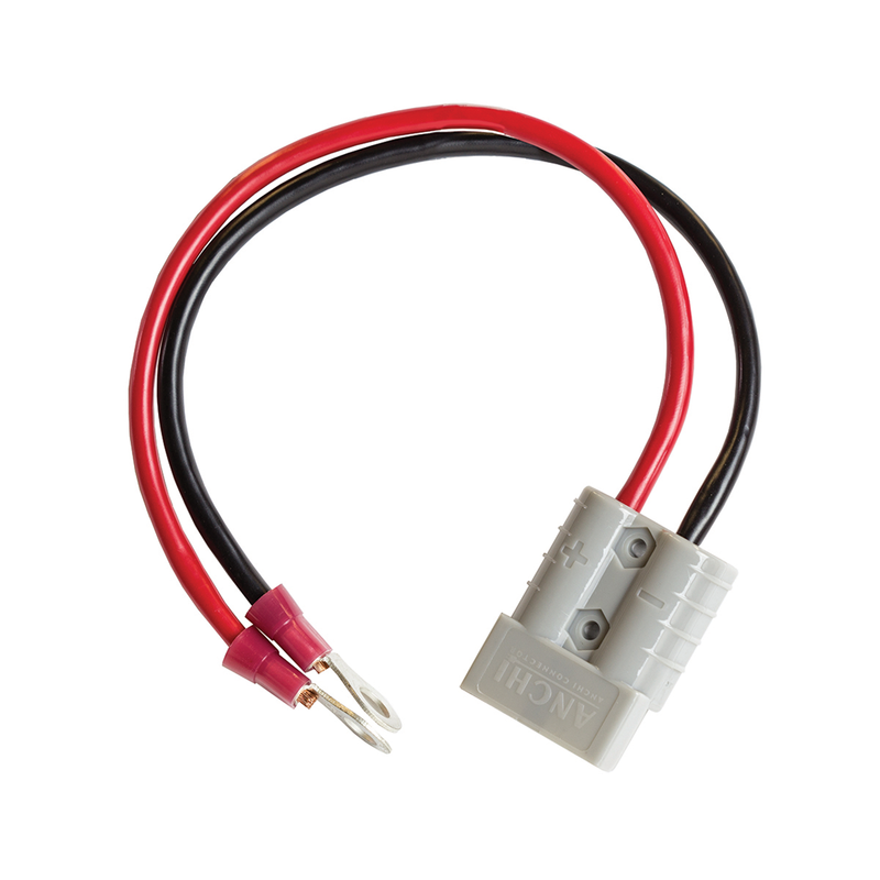 50 Amp, 12-36V Connector To 8mm Ring Terminals (300mm)